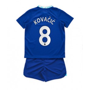 Chelsea Mateo Kovacic #8 kläder Barn 2022-23 Hemmatröja Kortärmad (+ korta byxor)